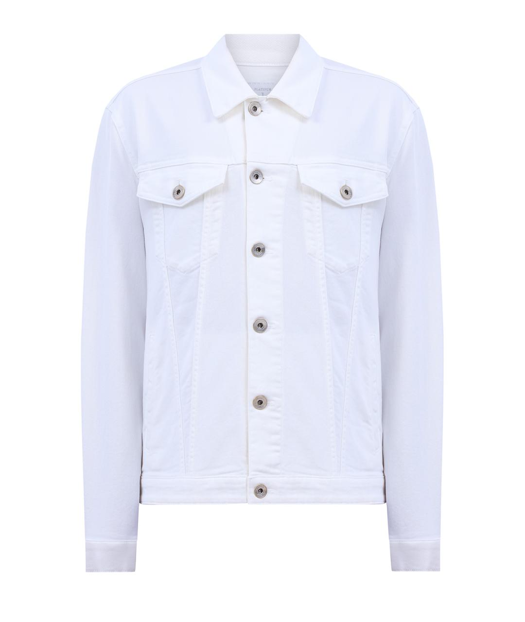 ELEVENTY Белая хлопковая куртка, фото 1