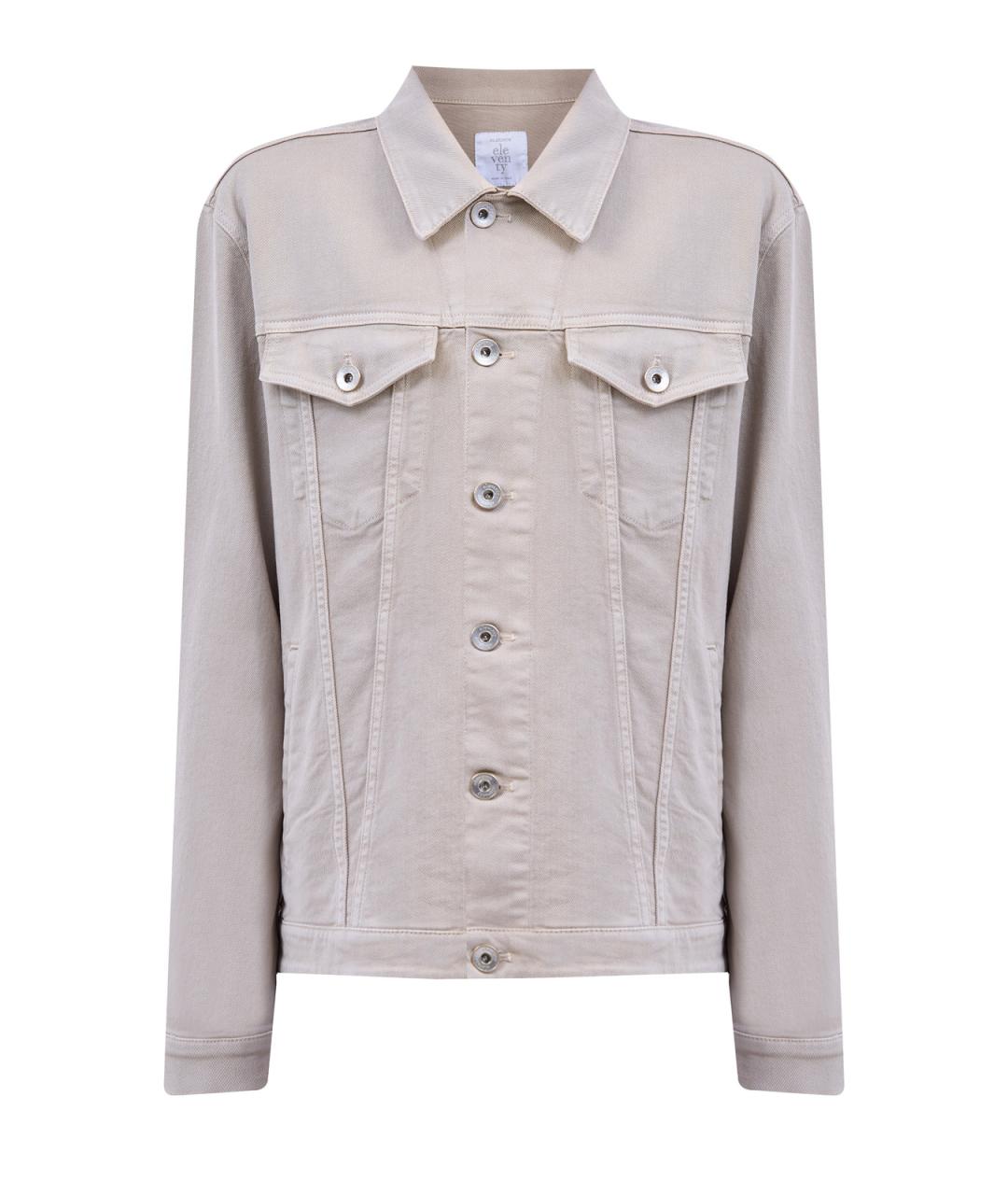 ELEVENTY Бежевая хлопковая куртка, фото 1