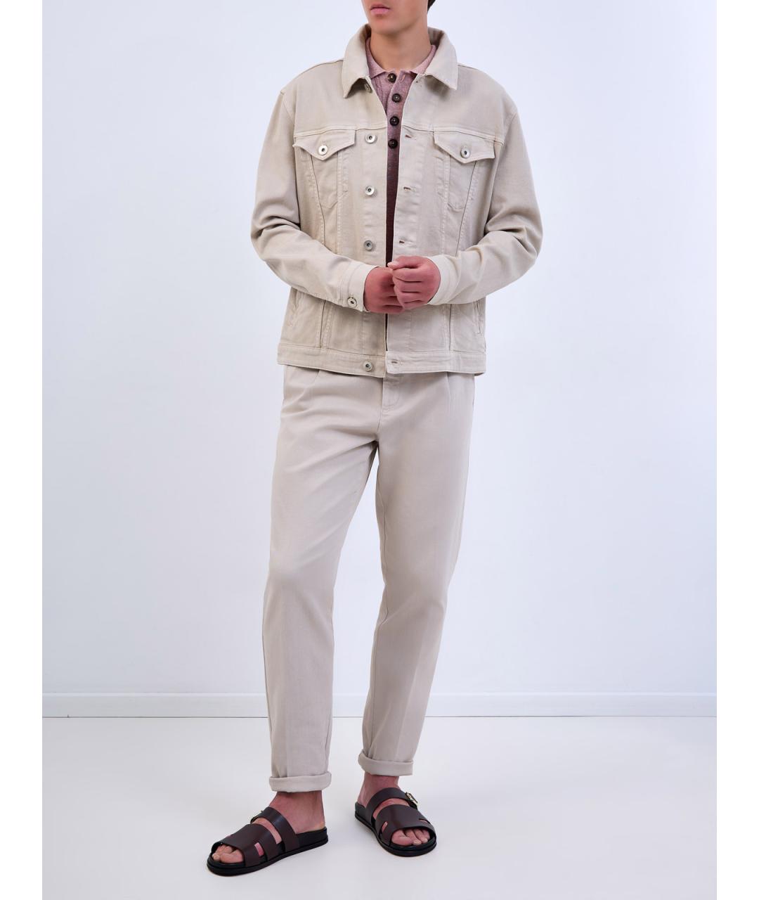 ELEVENTY Бежевая хлопковая куртка, фото 2