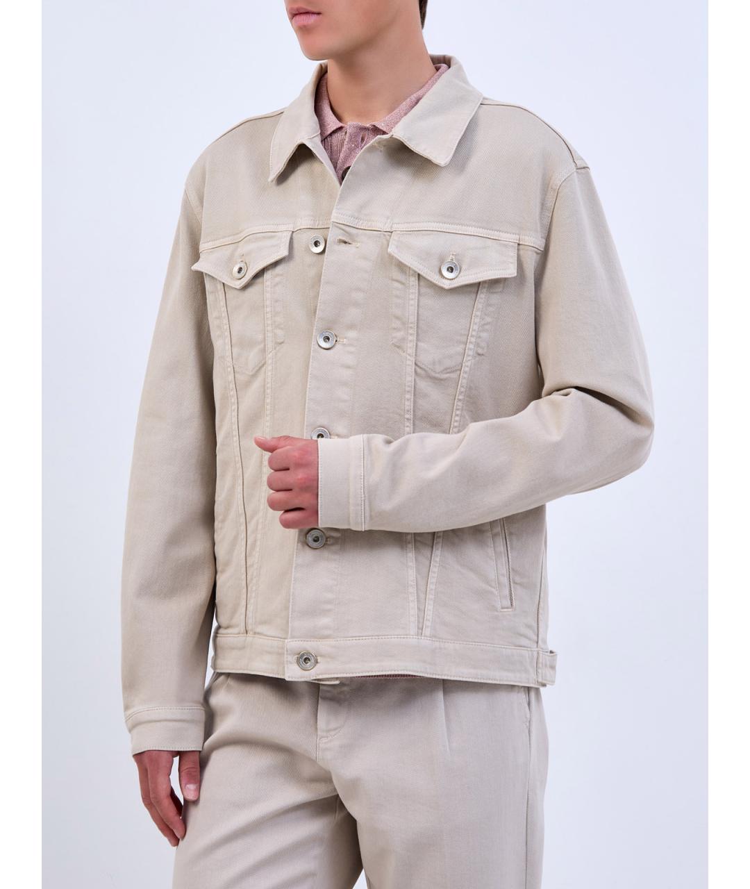 ELEVENTY Бежевая хлопковая куртка, фото 3