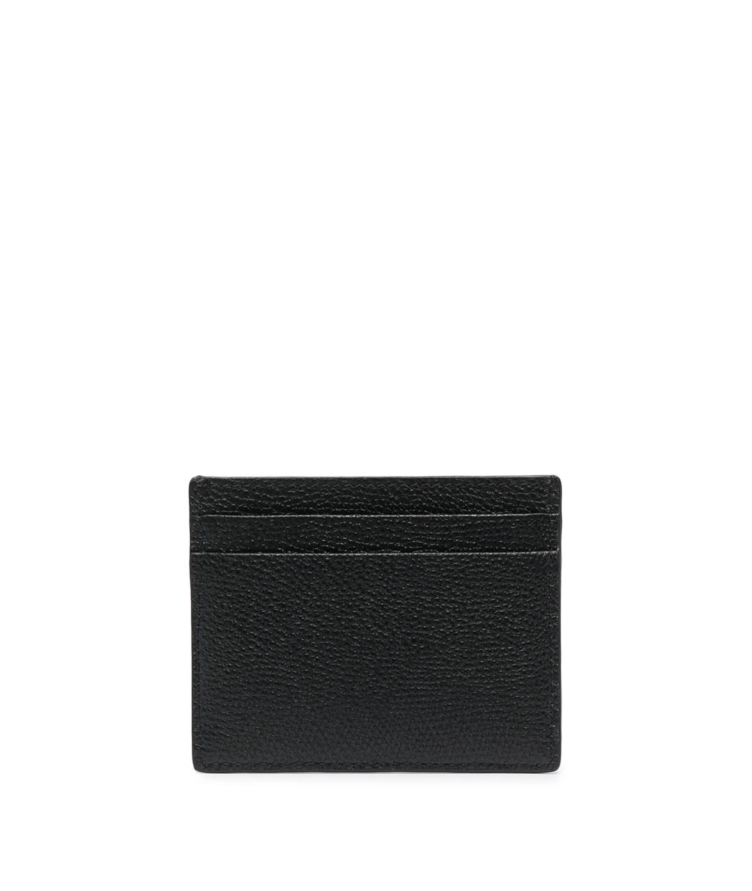 VALENTINO Черный кожаный кардхолдер, фото 2