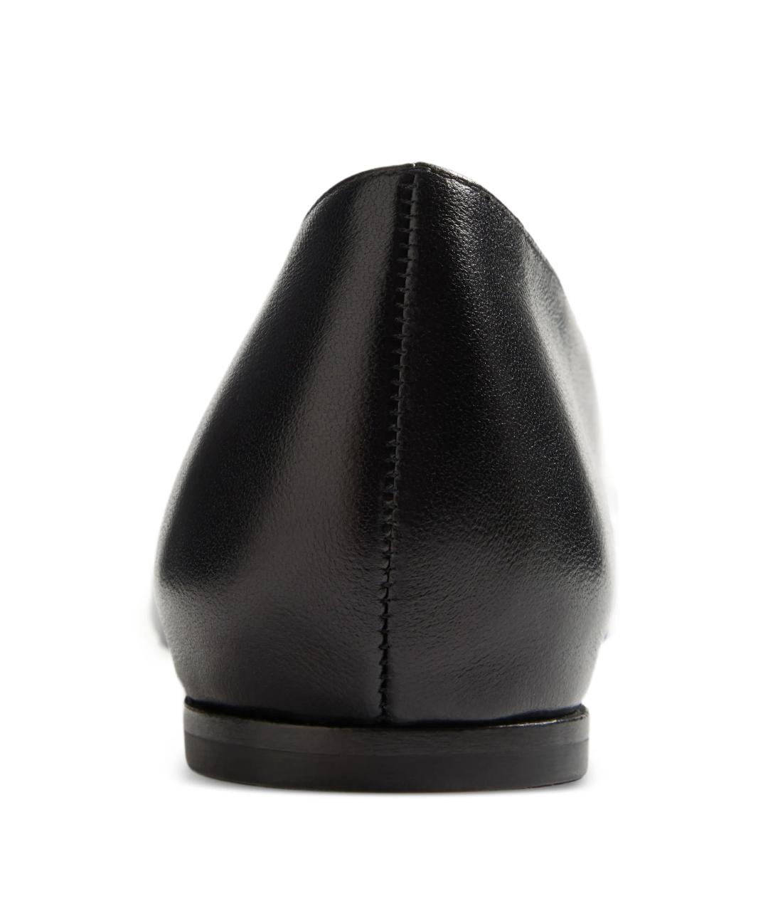 VALENTINO Черные кожаные балетки, фото 5