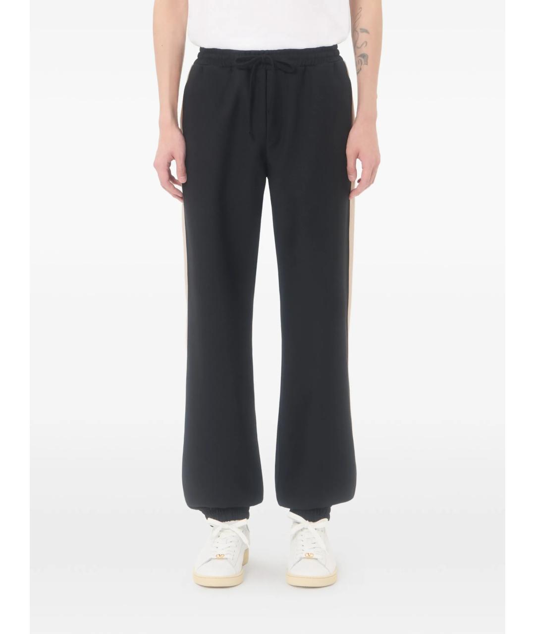 VALENTINO Черные повседневные брюки, фото 3