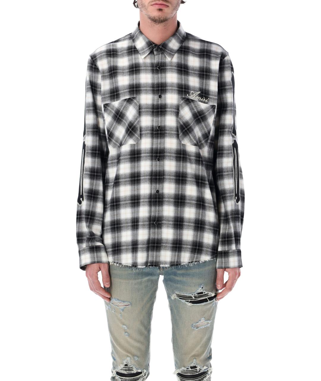 AMIRI Черная хлопковая кэжуал рубашка, фото 1