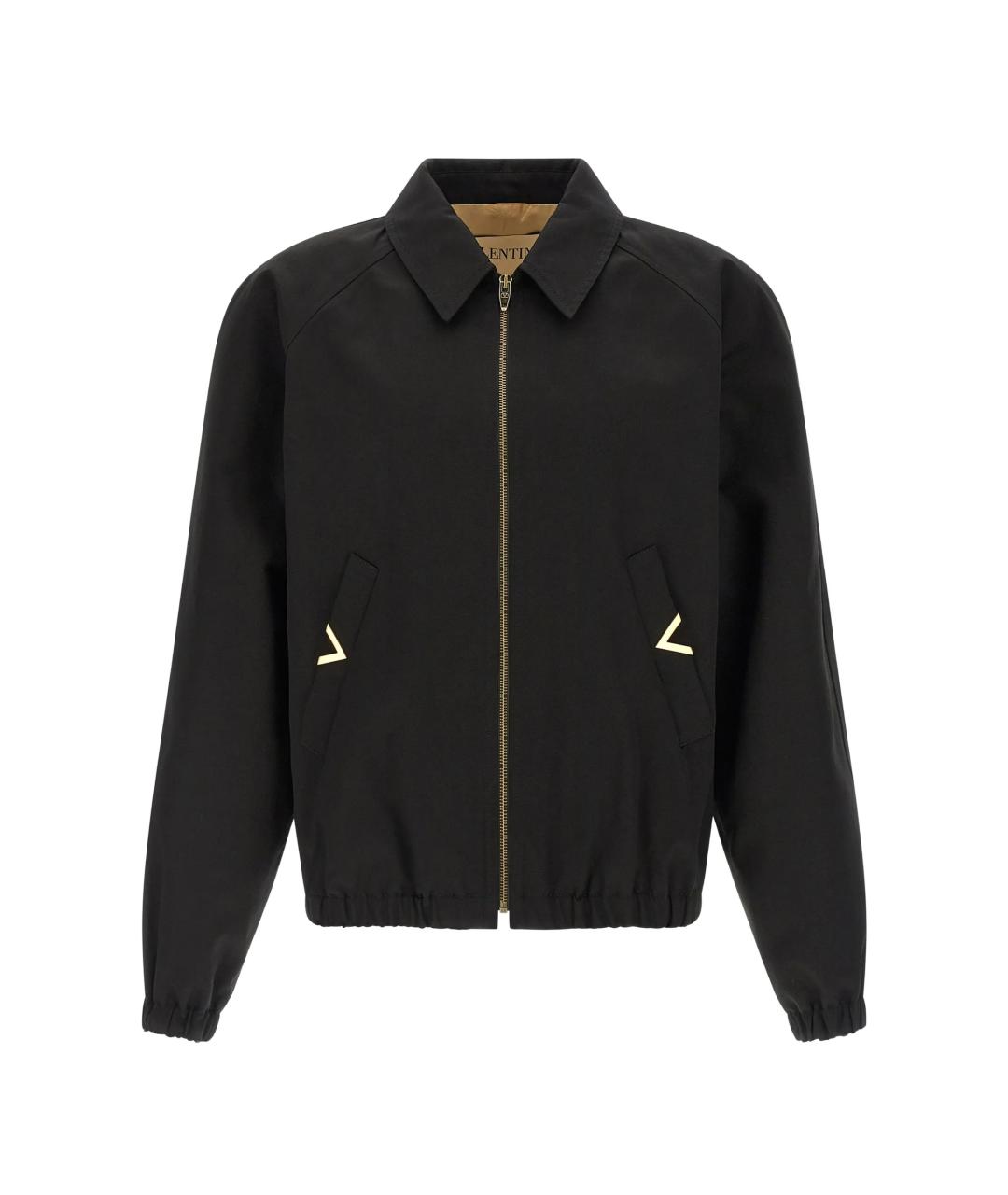 VALENTINO Черная хлопковая куртка, фото 1