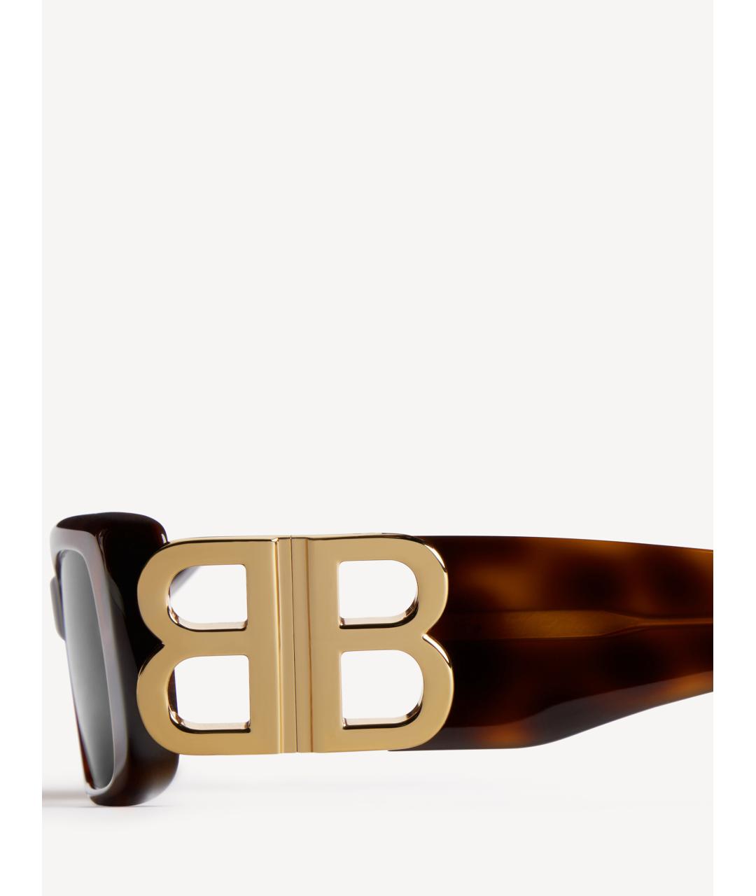 BALENCIAGA Коричневые солнцезащитные очки, фото 5