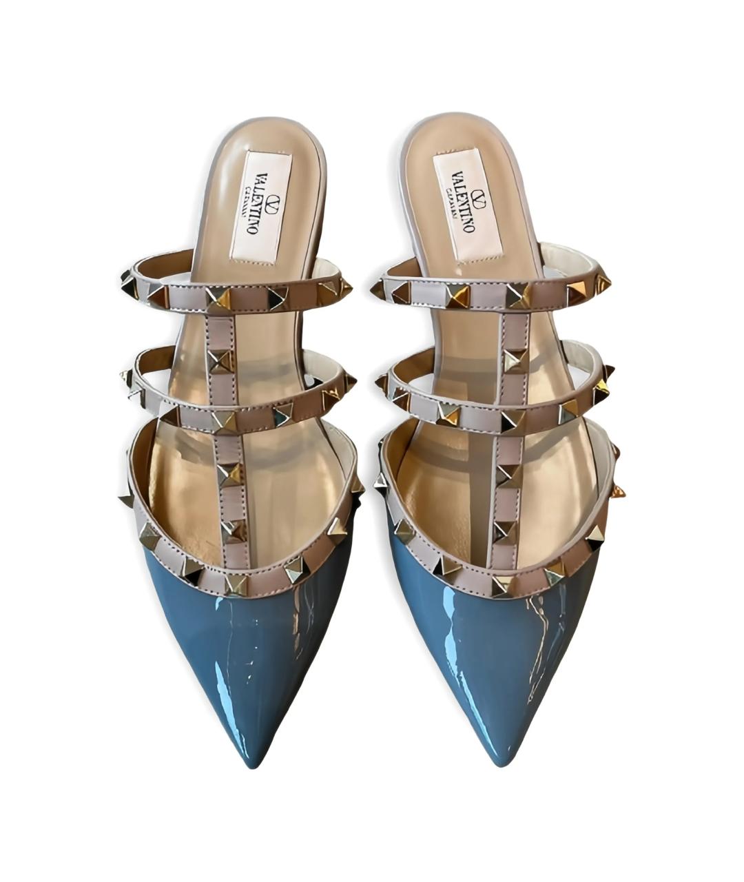 VALENTINO Мульти кожаные мюли, фото 2