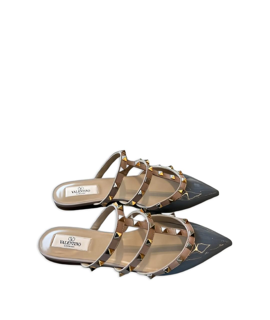 VALENTINO Мульти кожаные мюли, фото 5