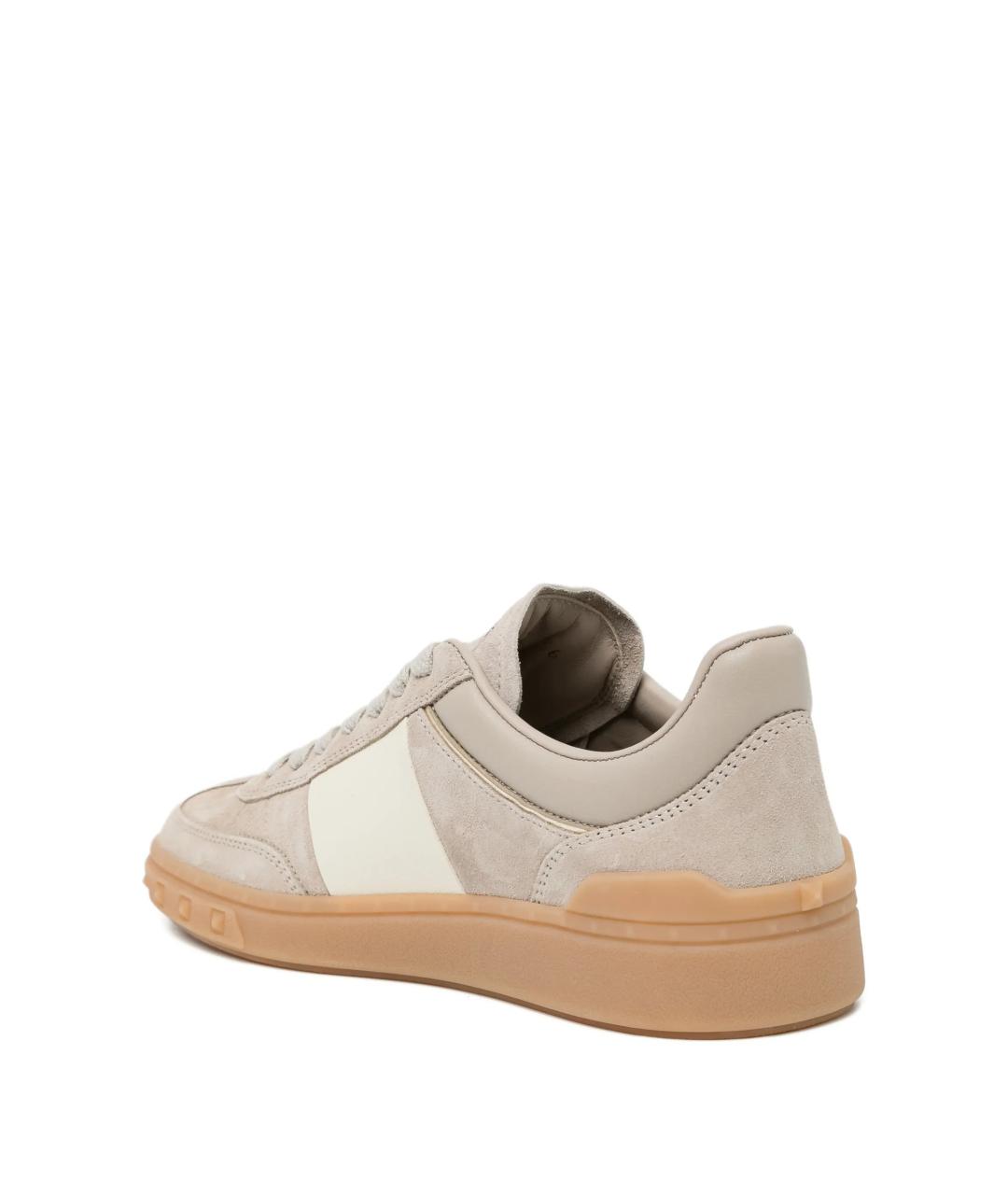 VALENTINO Серые кожаные кеды, фото 3