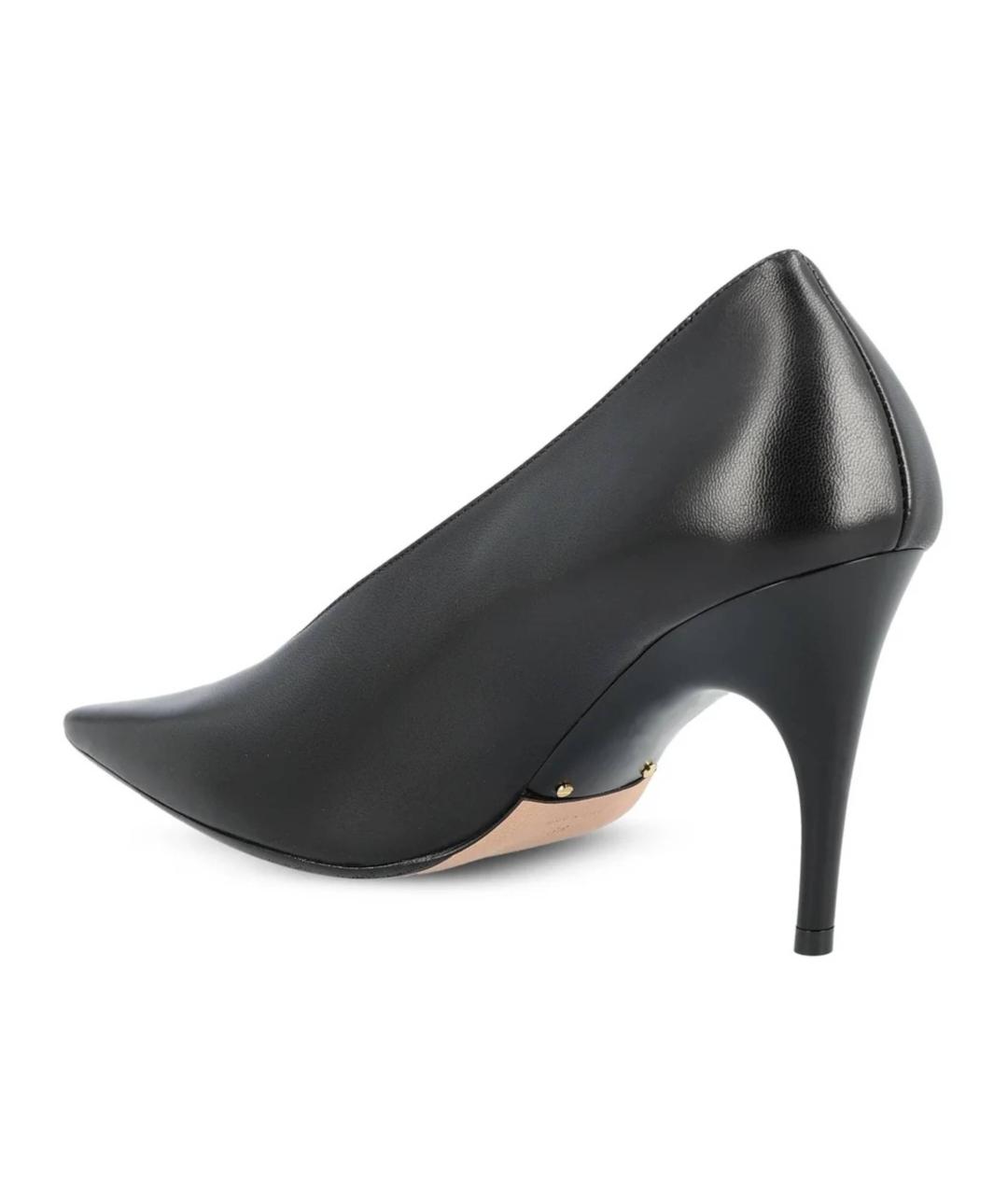 BALENCIAGA Черные кожаные туфли, фото 3