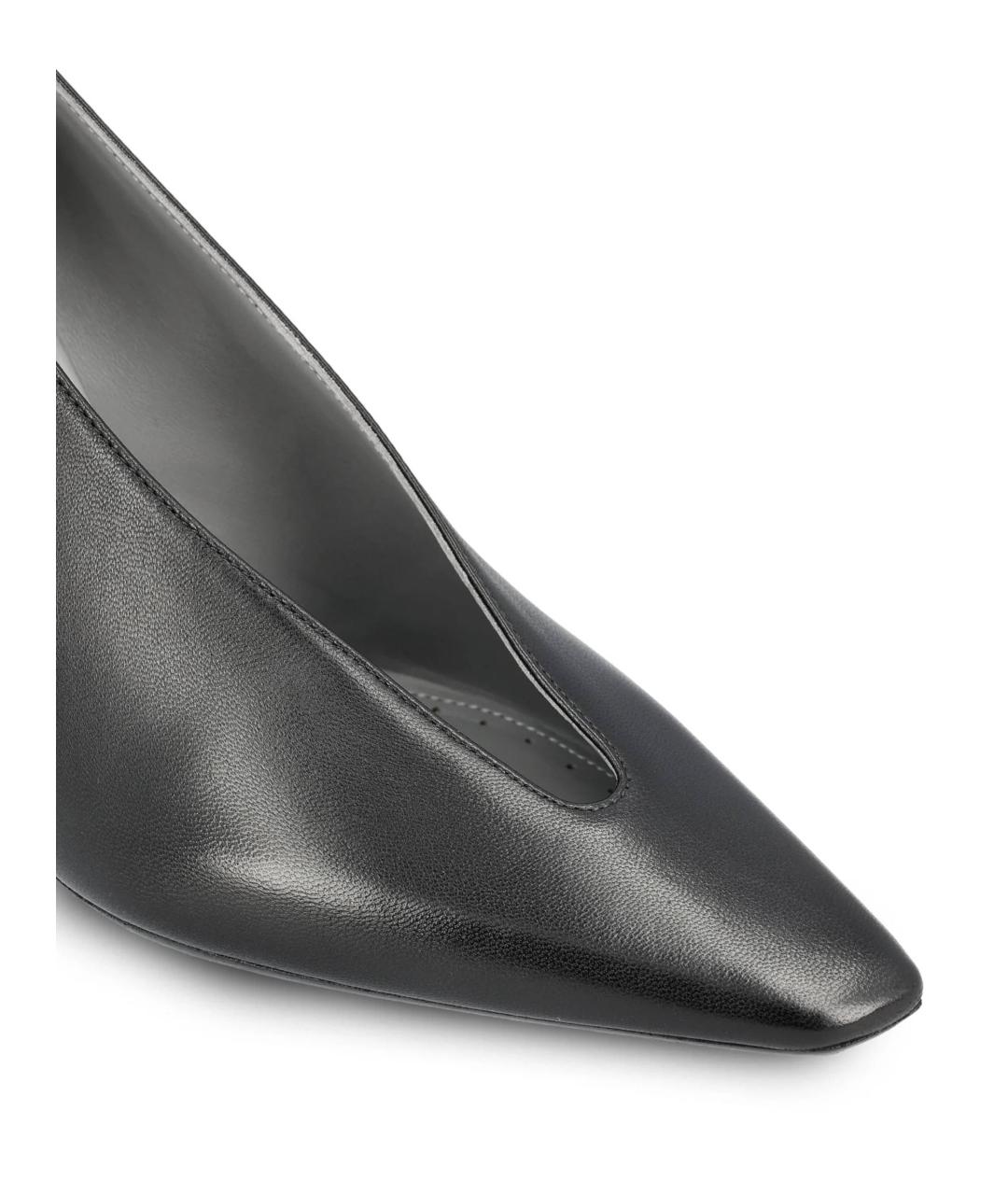 BALENCIAGA Черные кожаные туфли, фото 4