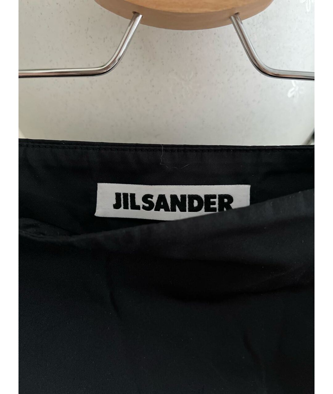 JIL SANDER Черная полиэстеровая юбка миди, фото 5