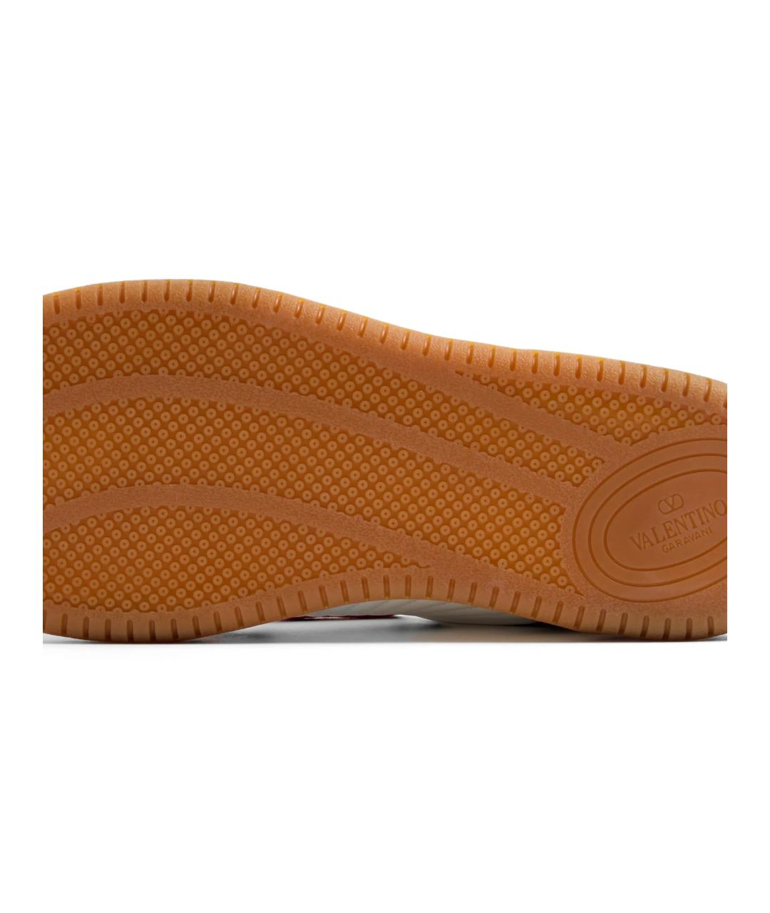 VALENTINO Синие кожаные низкие кроссовки / кеды, фото 5