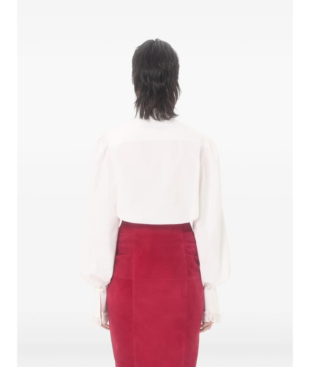 VALENTINO Белая хлопковая рубашка, фото 4