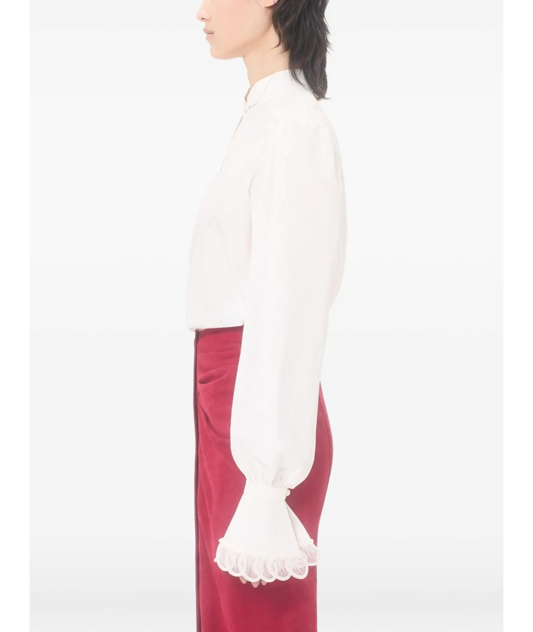 VALENTINO Белая хлопковая рубашка, фото 3