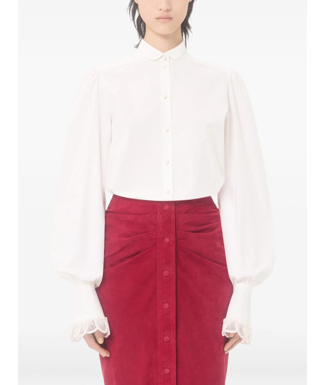 VALENTINO Белая хлопковая рубашка, фото 2