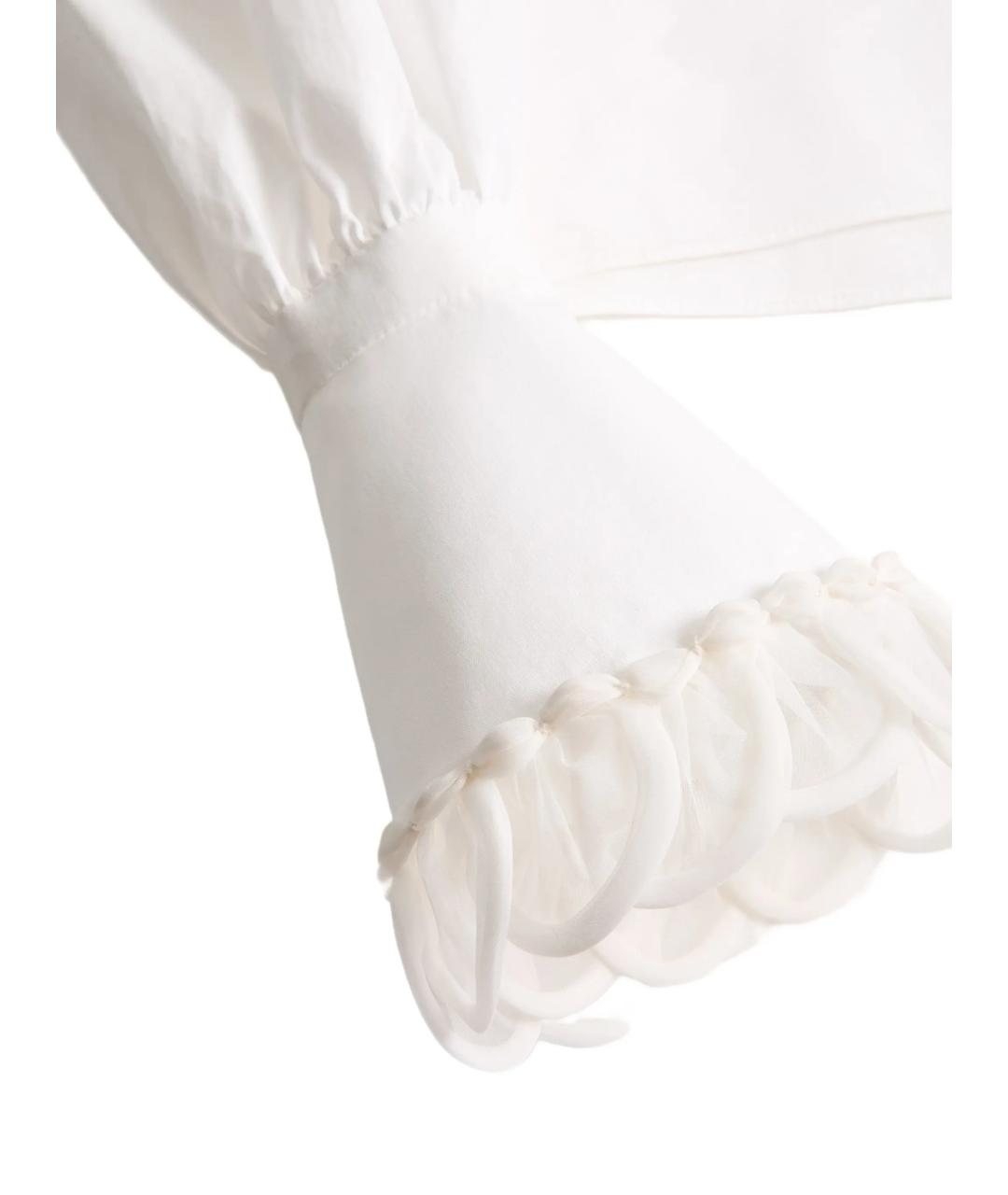 VALENTINO Белая хлопковая рубашка, фото 5