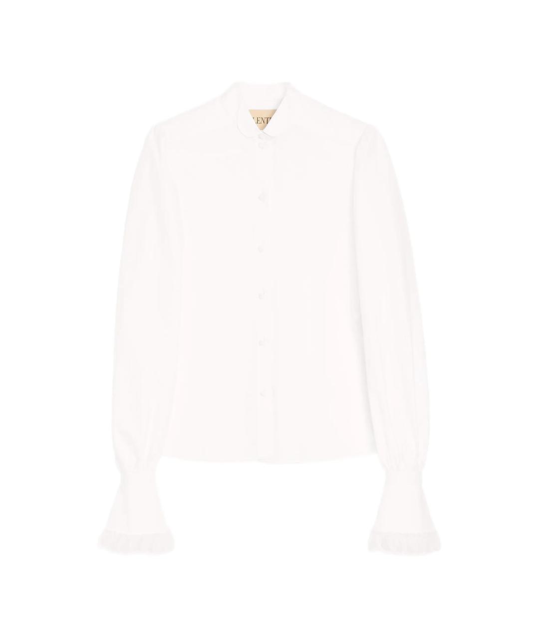 VALENTINO Белая хлопковая рубашка, фото 1