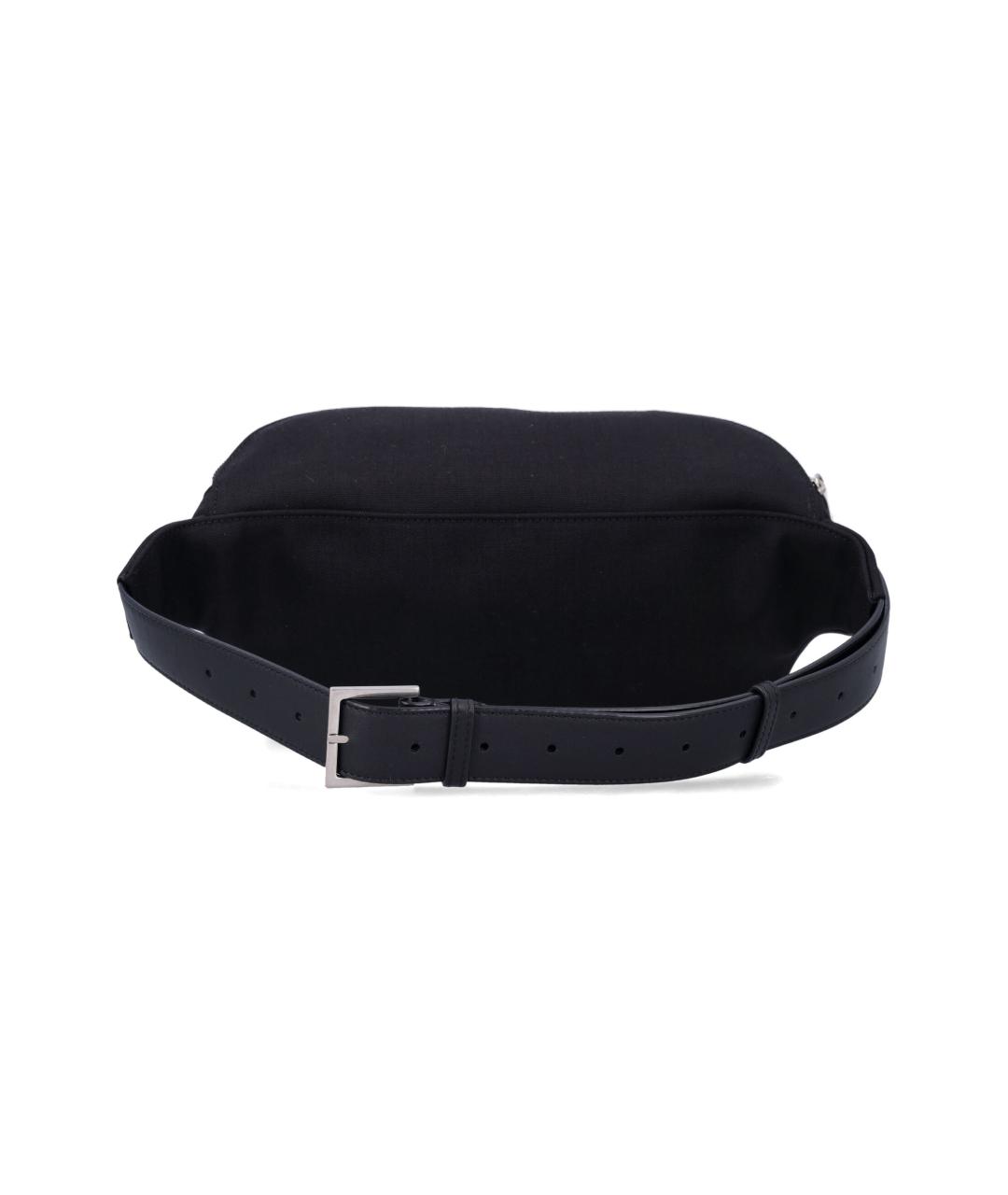 SAINT LAURENT Черная синтетическая сумка на плечо, фото 3