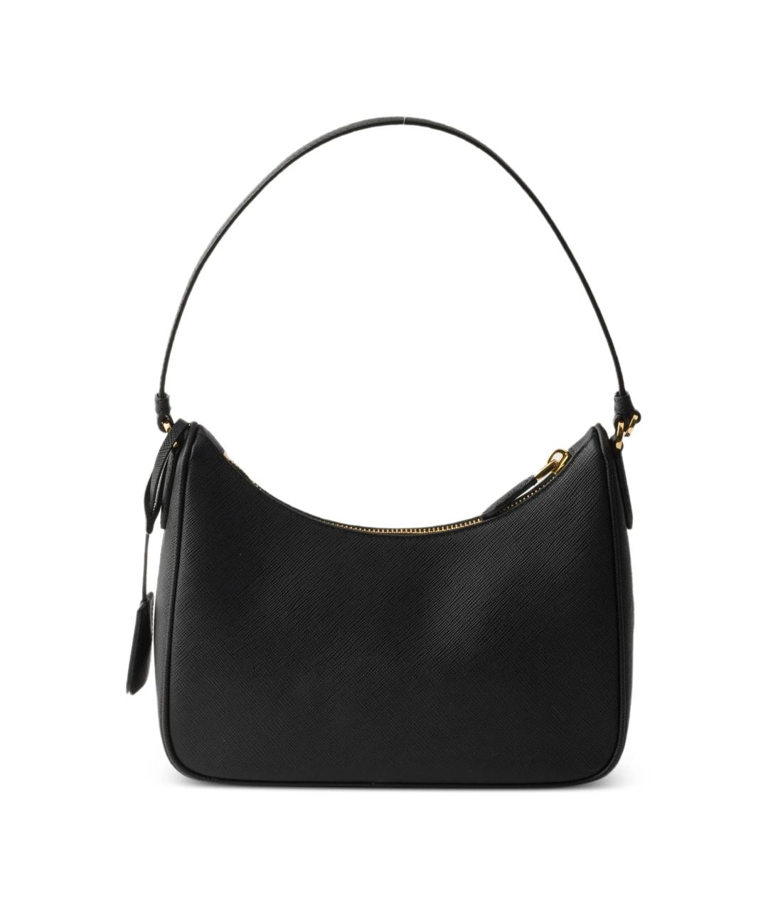 PRADA Черная кожаная сумка с короткими ручками, фото 2