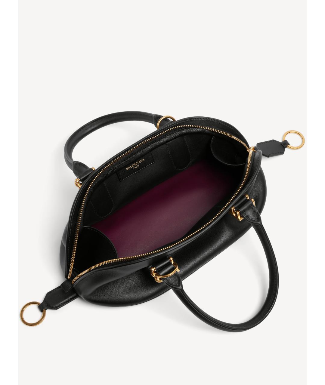 BALENCIAGA Черная кожаная сумка через плечо, фото 5