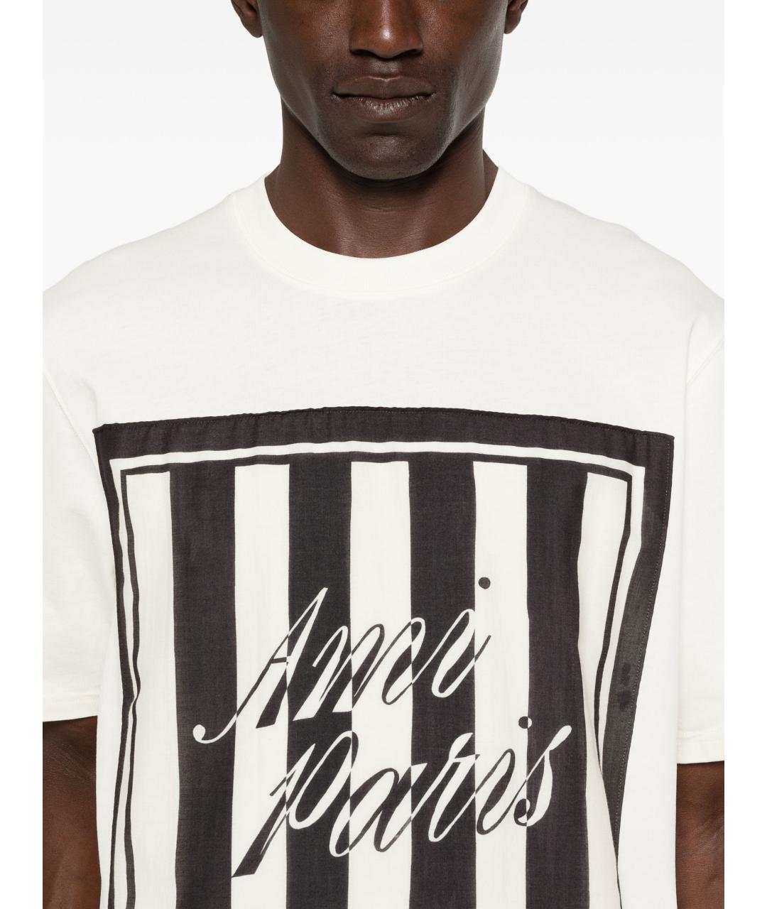 Ami Paris Белая хлопковая футболка, фото 2