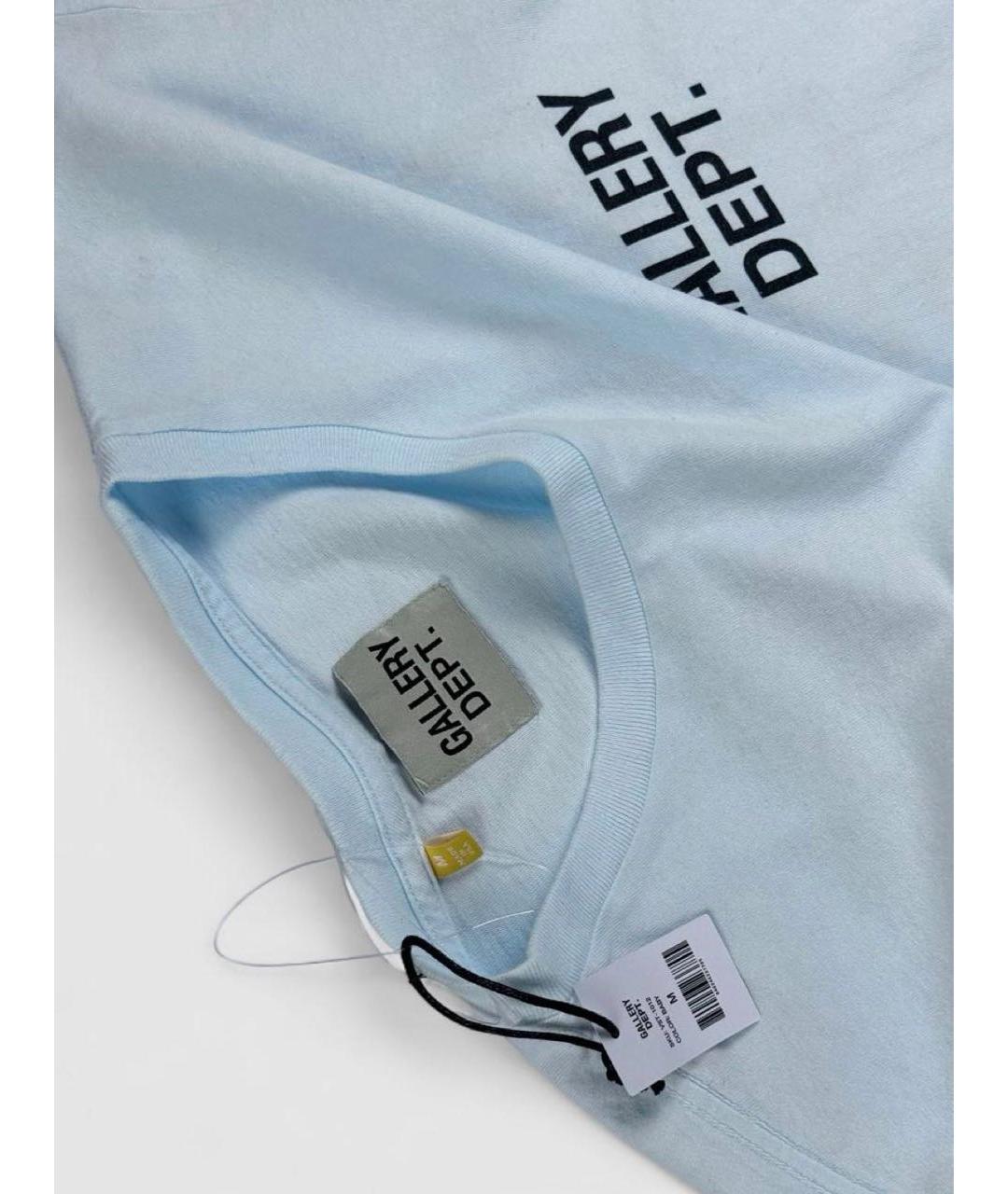Gallery Dept Голубая хлопковая футболка, фото 3