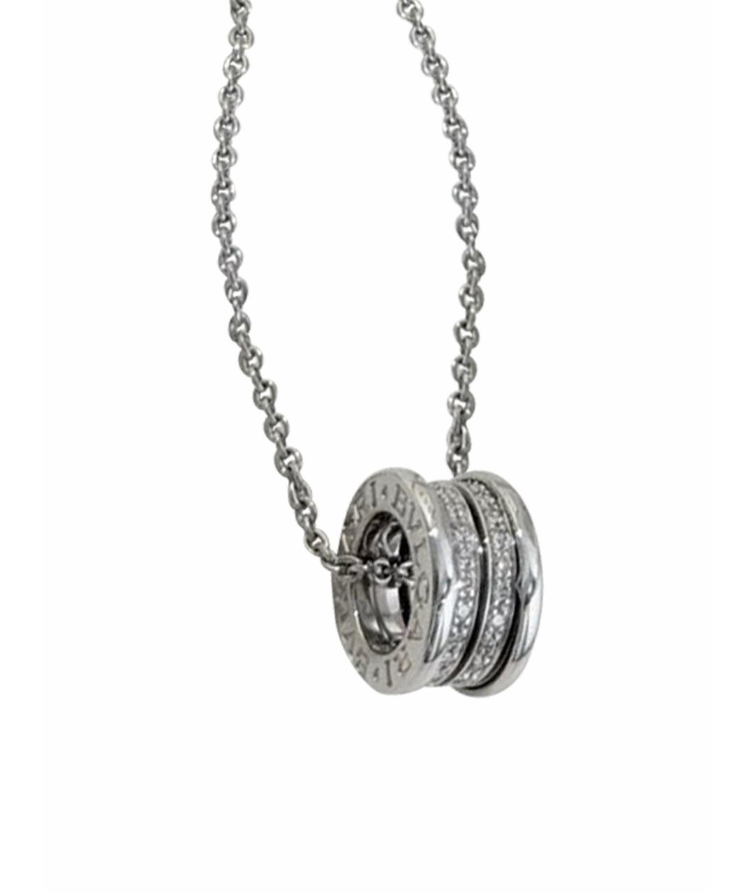 BVLGARI Серебряное колье из белого золота, фото 1
