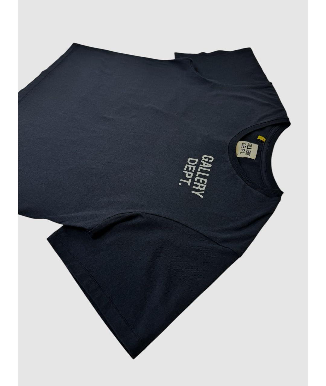 Gallery Dept Темно-синяя хлопковая футболка, фото 4