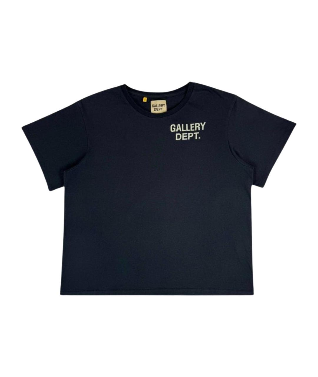 Gallery Dept Темно-синяя хлопковая футболка, фото 1