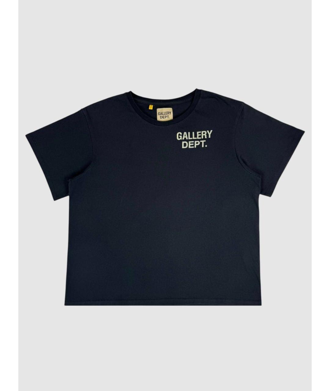 Gallery Dept Темно-синяя хлопковая футболка, фото 6