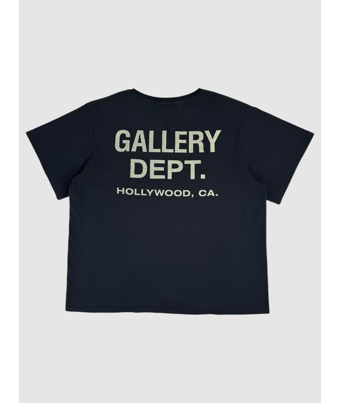 Gallery Dept Темно-синяя хлопковая футболка, фото 2