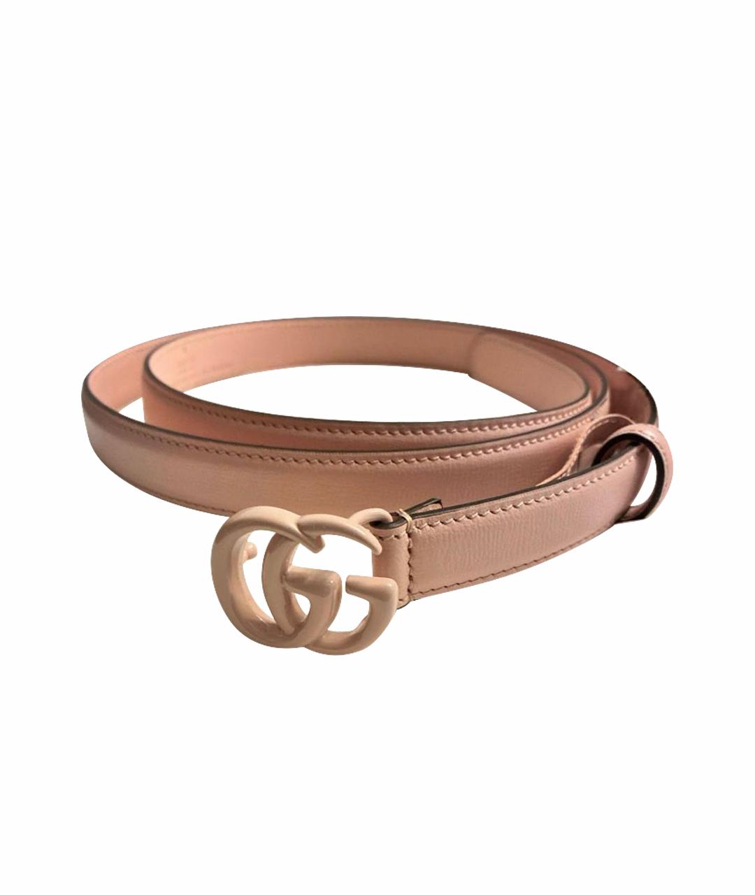 GUCCI Розовый кожаный ремень, фото 1