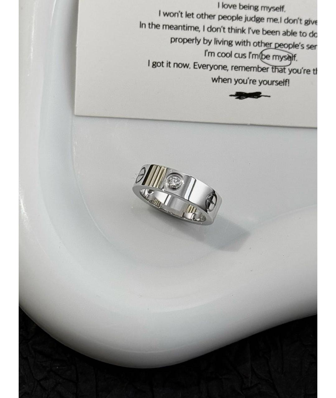 CARTIER Серебряное кольцо из белого золота, фото 4