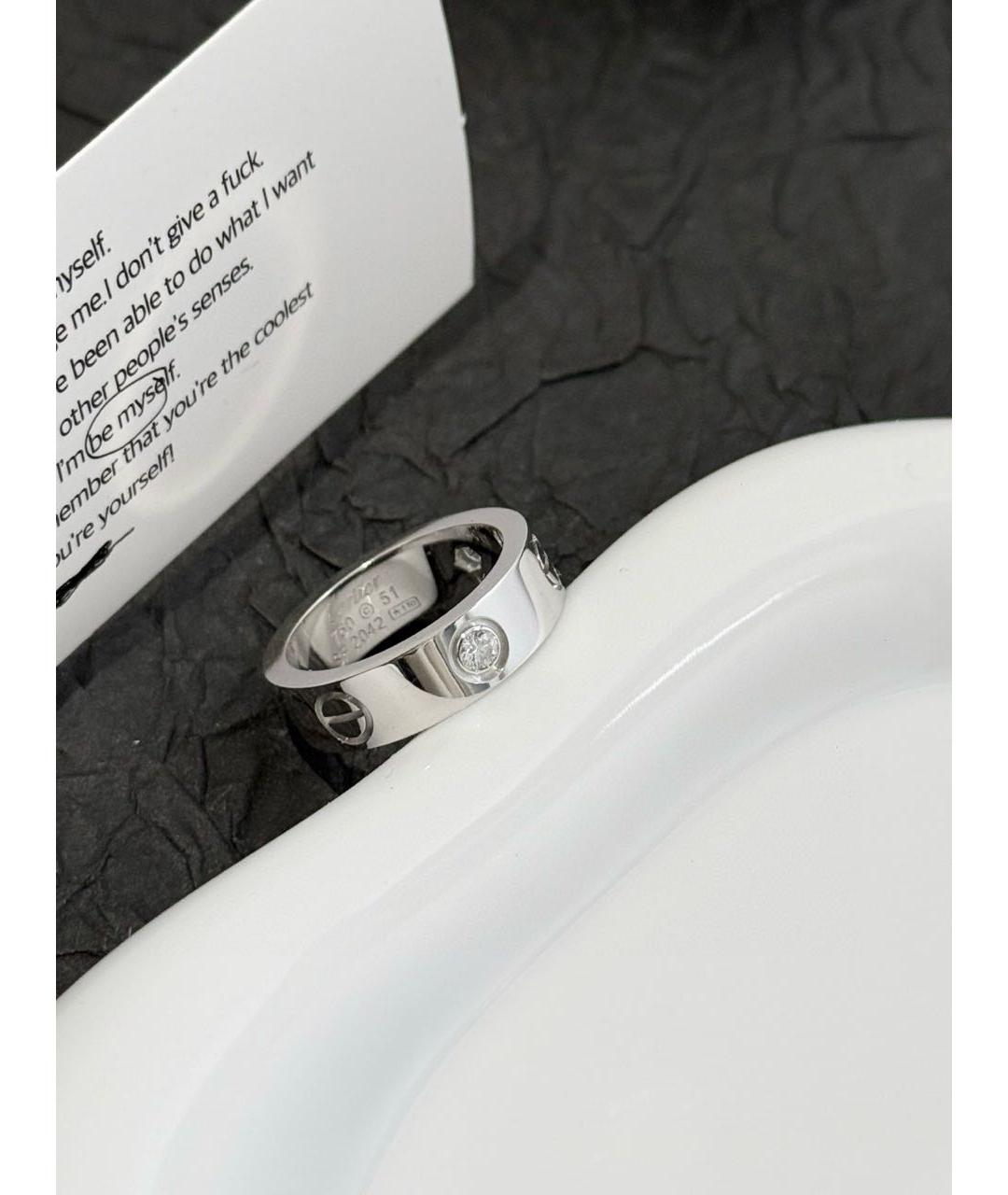 CARTIER Серебряное кольцо из белого золота, фото 3