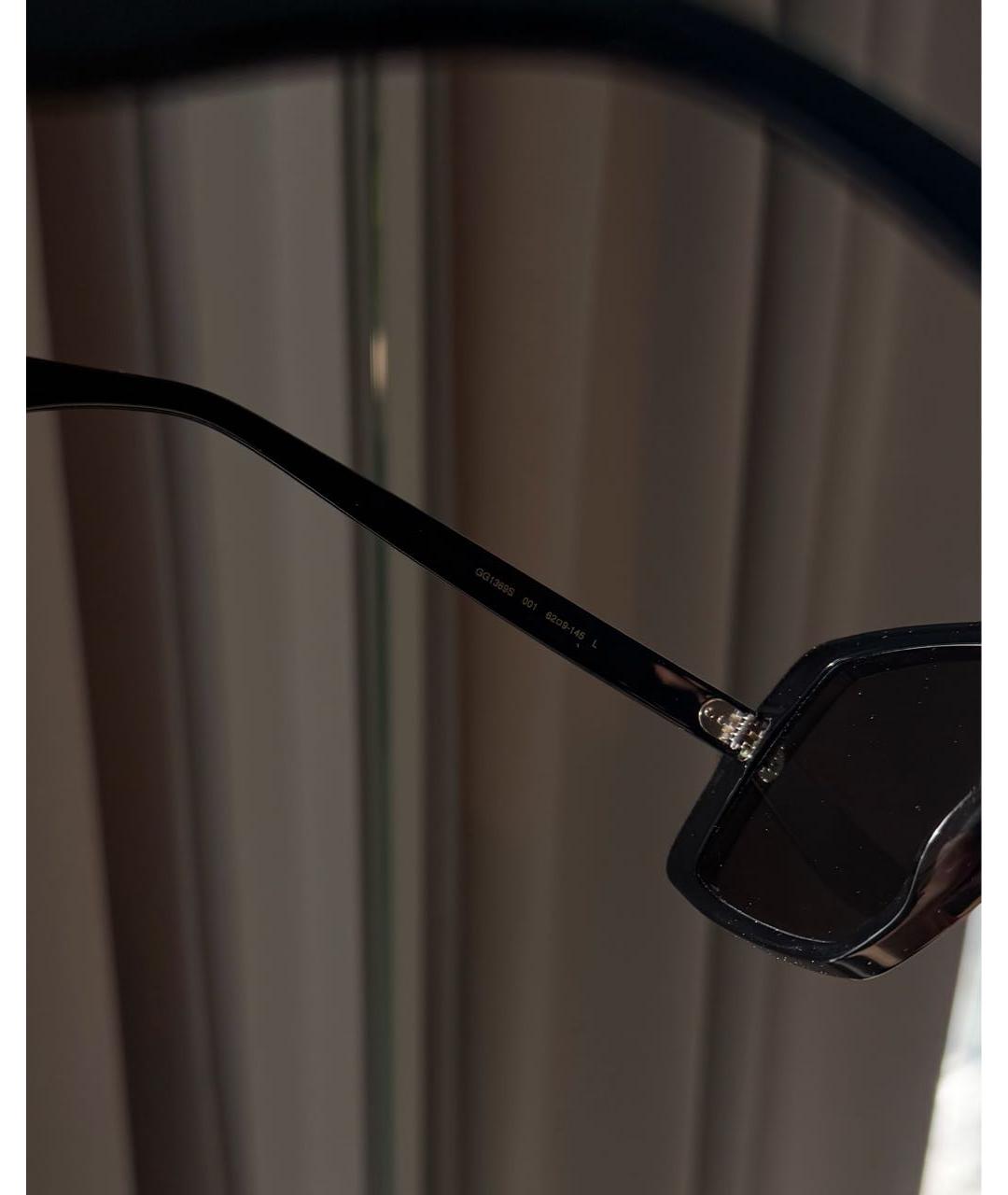 GUCCI Черные пластиковые солнцезащитные очки, фото 8