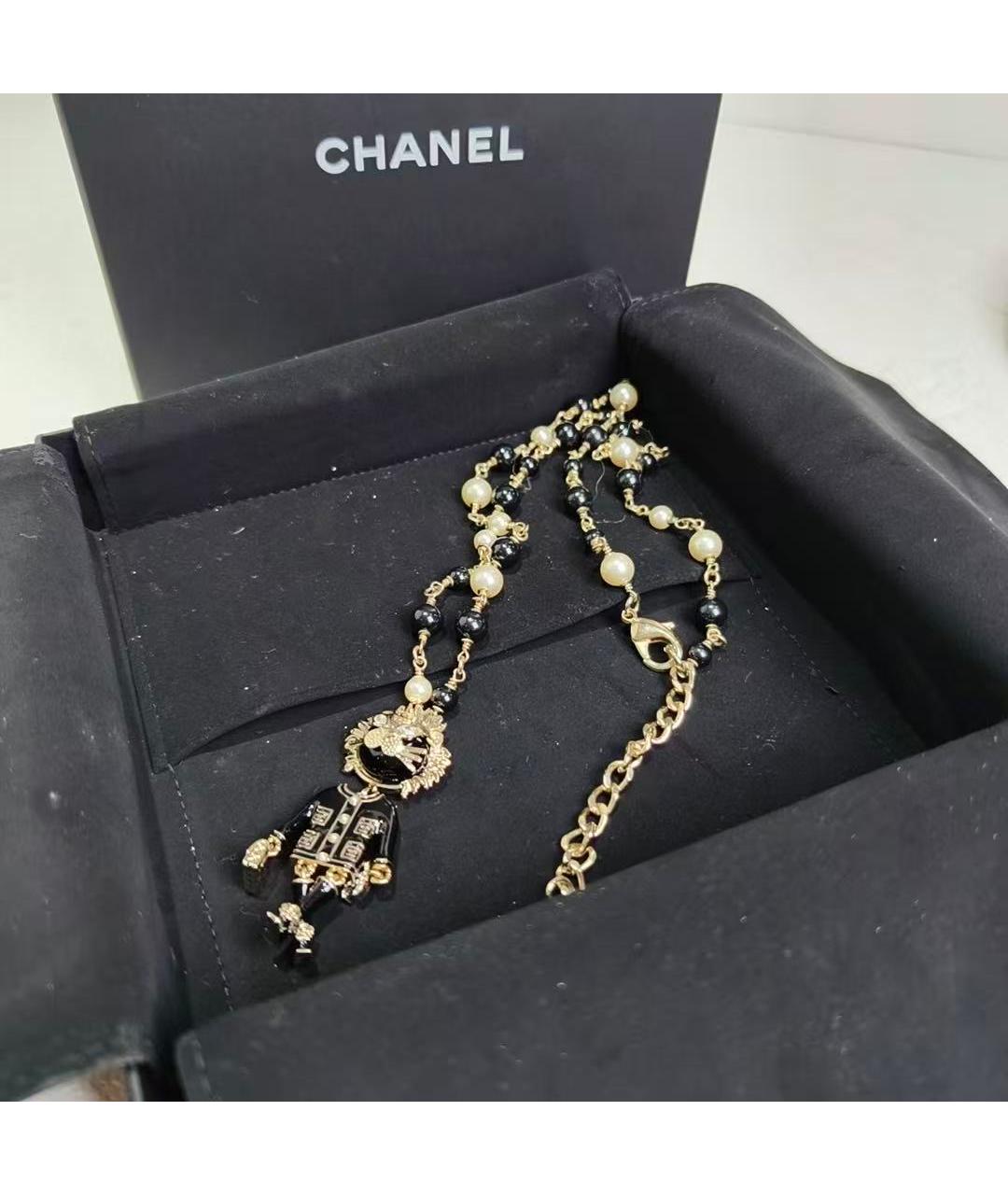 CHANEL Золотое металлическое колье, фото 2