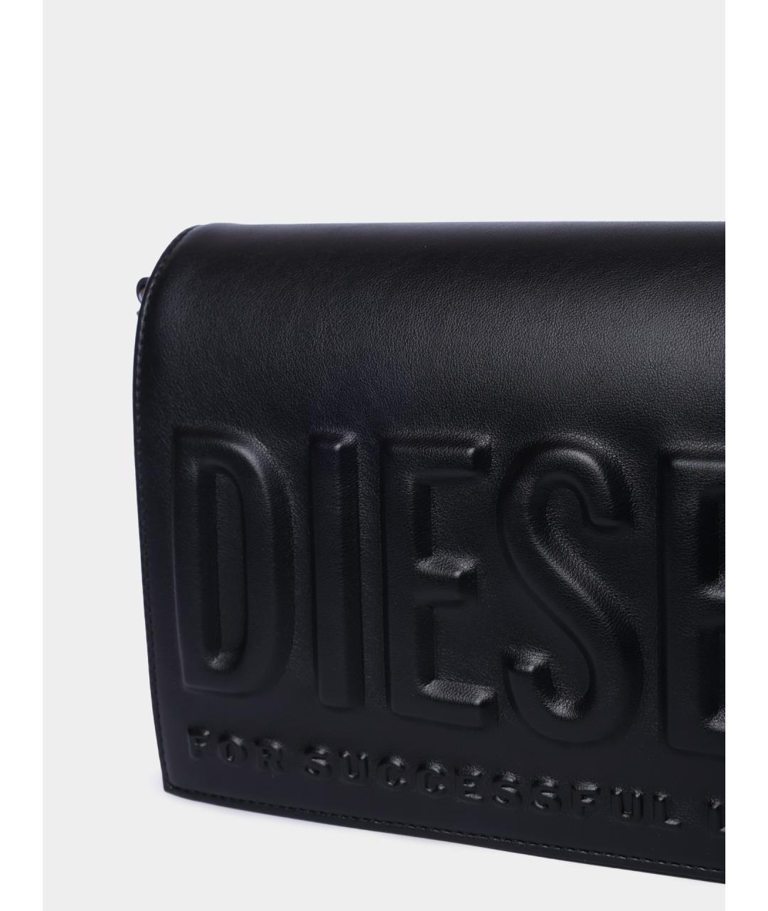 DIESEL Черная сумка через плечо, фото 3
