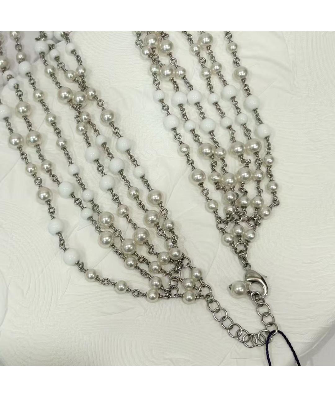 CHANEL Серебряное металлическое колье, фото 5