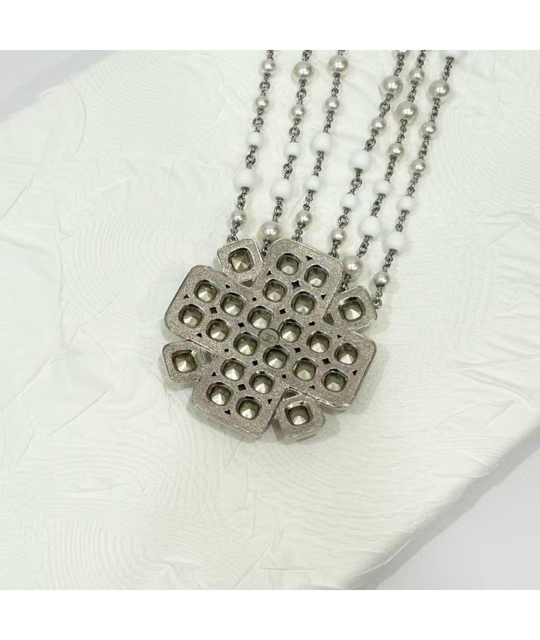 CHANEL Серебряное металлическое колье, фото 4