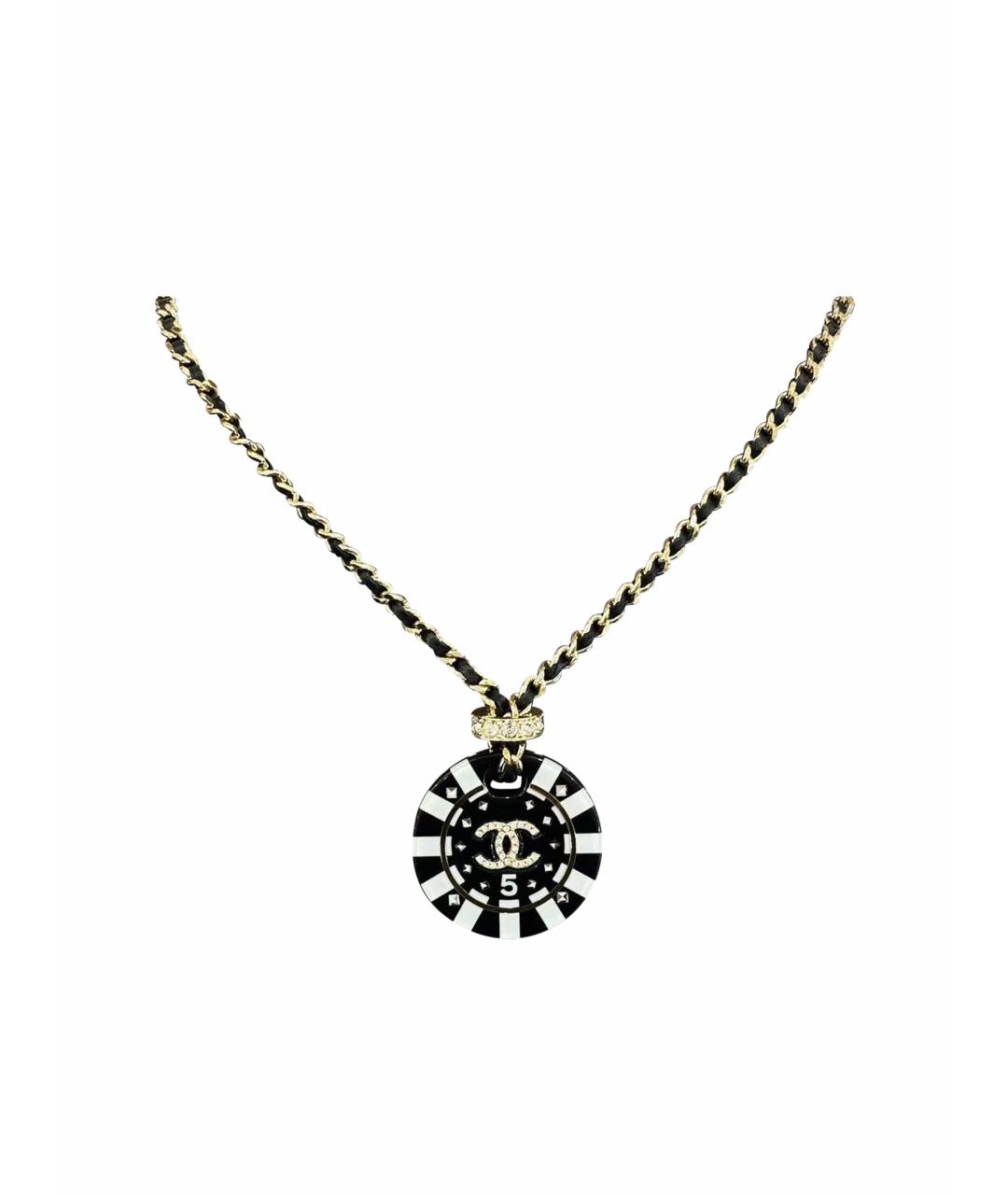 CHANEL Золотое металлическое колье, фото 1