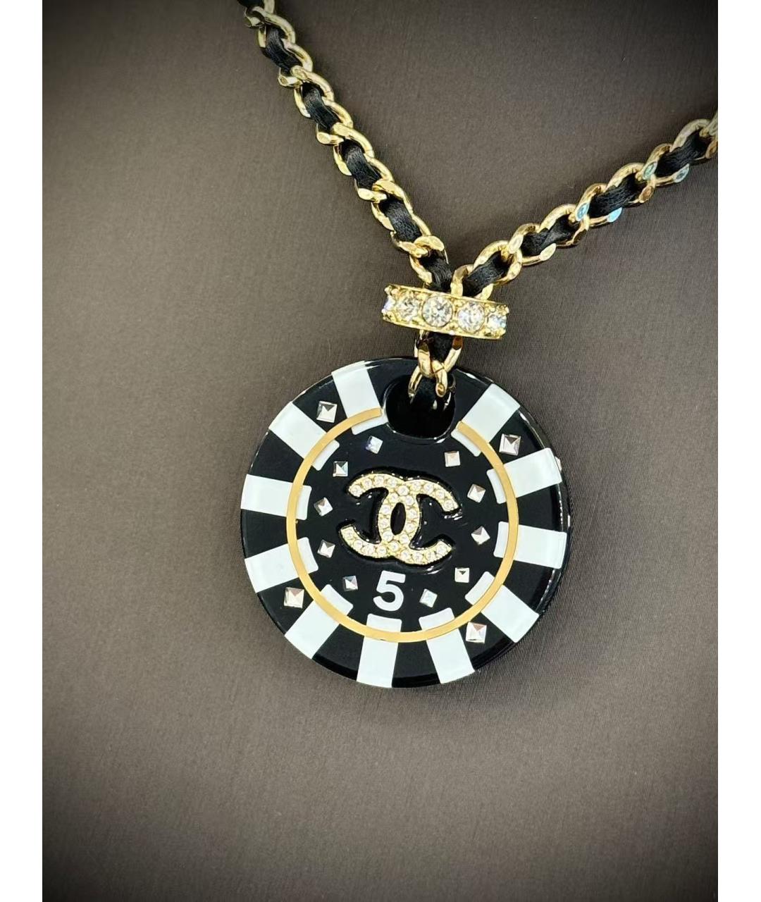 CHANEL Золотое металлическое колье, фото 2