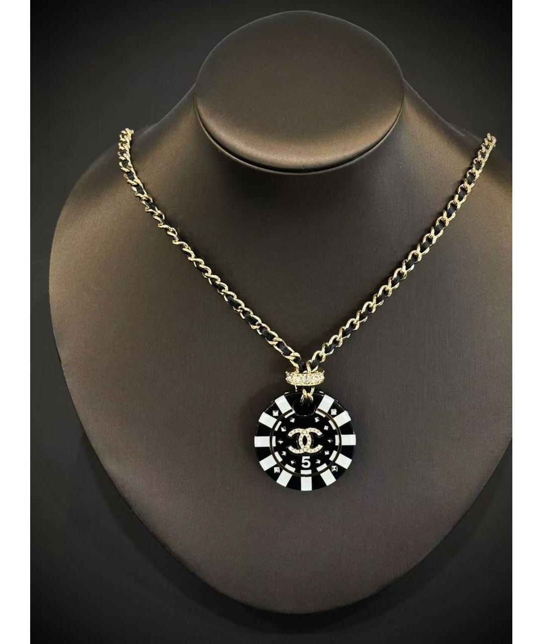 CHANEL Золотое металлическое колье, фото 5