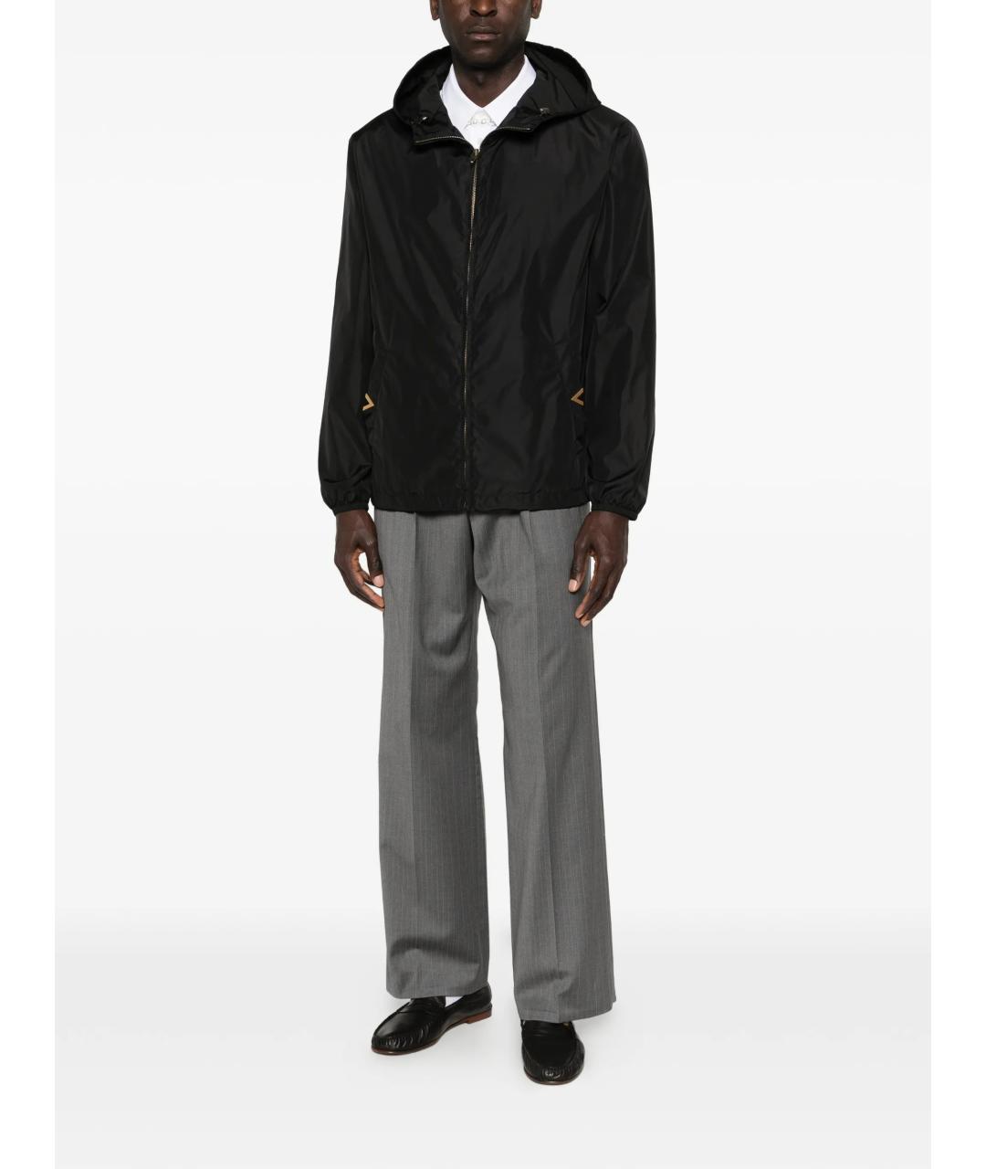 VALENTINO Черная полиамидовая куртка, фото 2