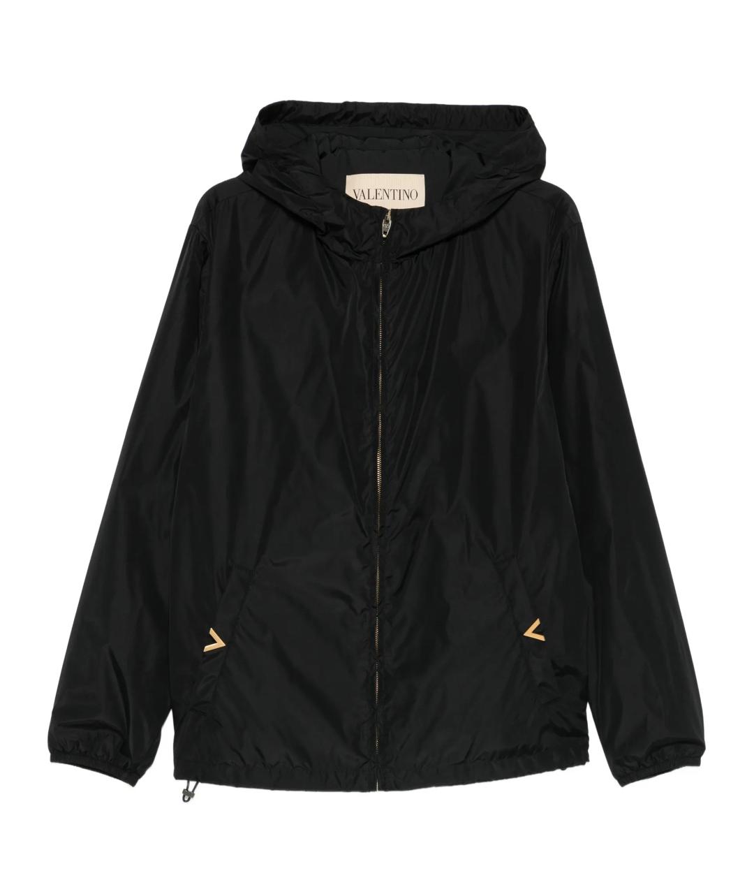 VALENTINO Черная полиамидовая куртка, фото 1