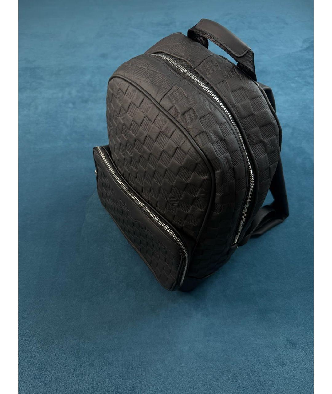 LOUIS VUITTON Черный кожаный рюкзак, фото 2