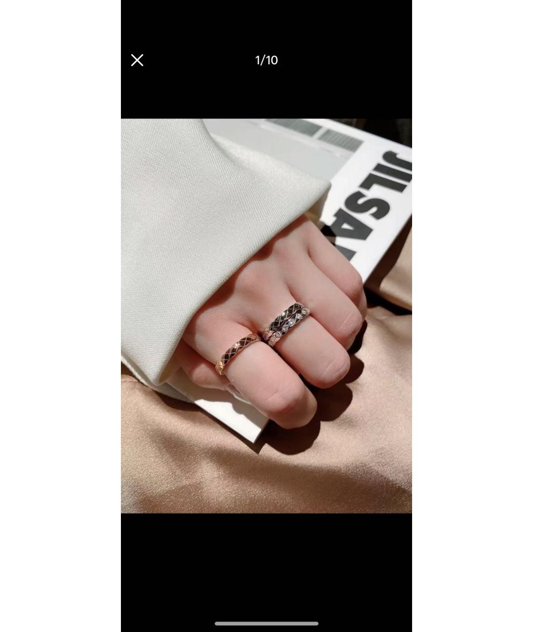 CHANEL Серебряное кольцо из белого золота, фото 5