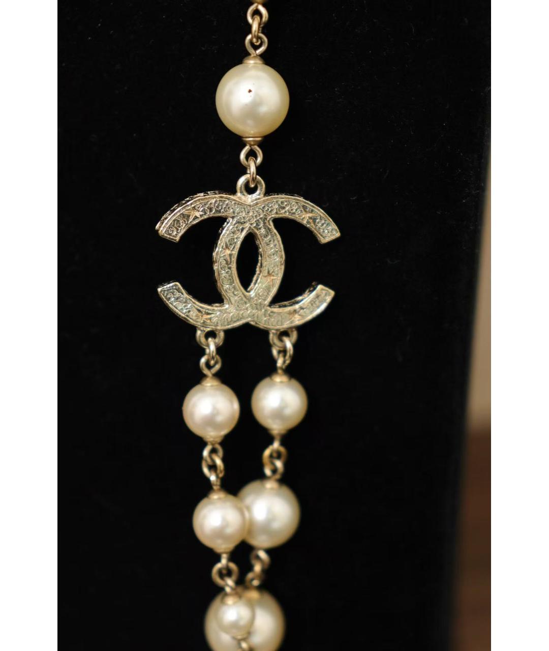 CHANEL Золотое жемчужное колье, фото 6