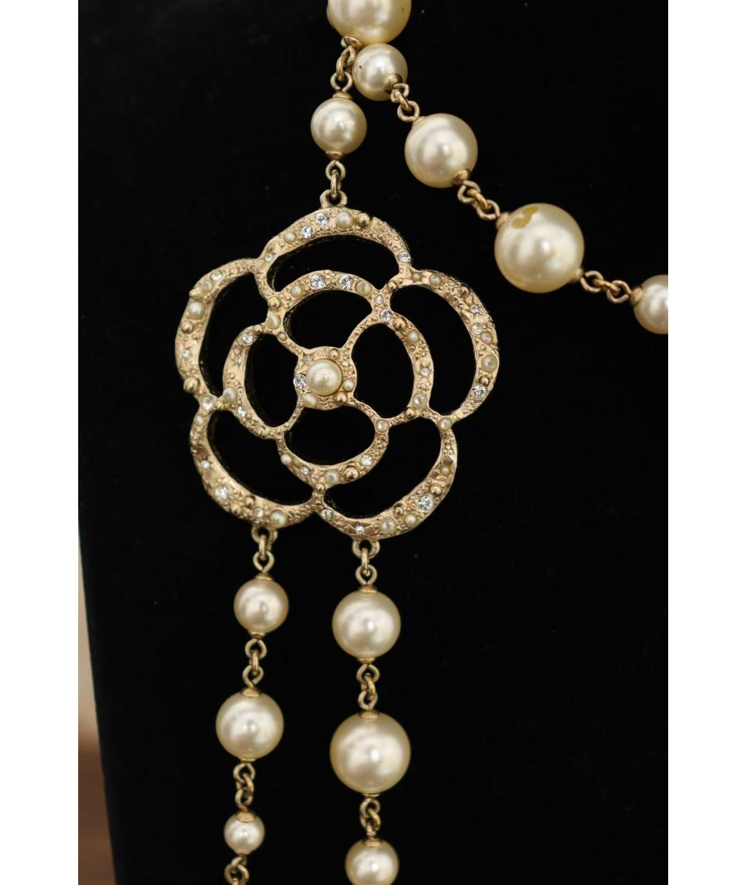 CHANEL Золотое жемчужное колье, фото 2