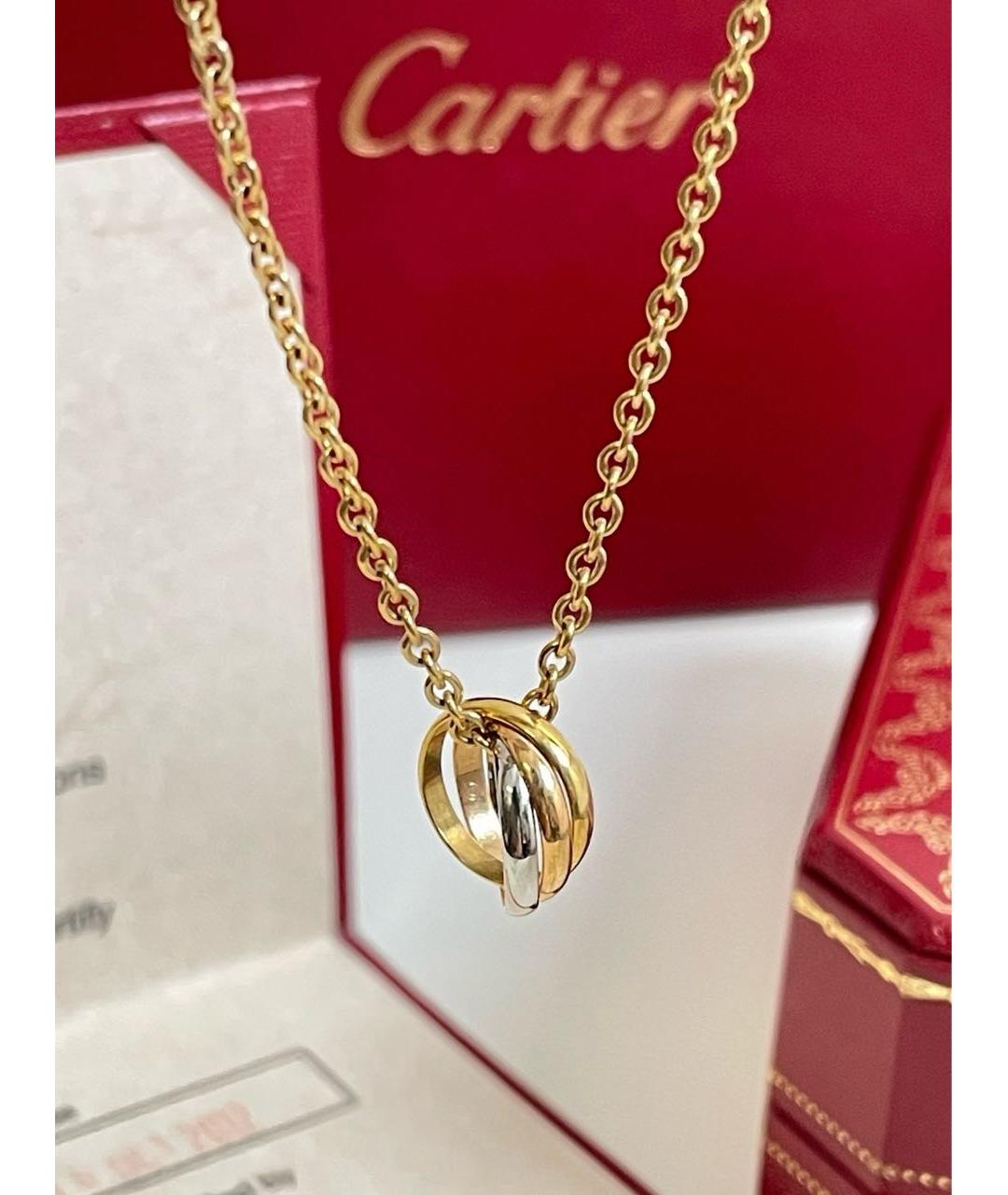 CARTIER Золотое колье из белого золота, фото 4